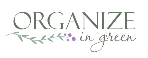 logo organize in green